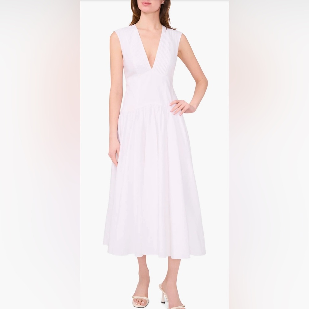 Parker Abria Sleeveless Drop Waist Cotton Sundress - Picture 3 of 14